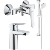 Комплект смесителей Grohe BauEdge 23636000 + 23330000 + 27924001