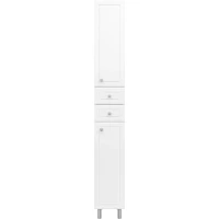 Пенал Misty Мисти Э-05026-01НжП напольный R, белый глянец