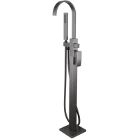 Смеситель напольный для ванны Abber Wasserfall AF8615NG никель