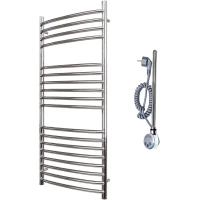 Полотенцесушитель электрический Point Альфа Премиум П18 PN05152SE 1200x532, ТЭН левый/правый, хром