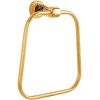 Полотенцедержатель кольцо Boheme Murano 10905-CH-G золотой/шоколад