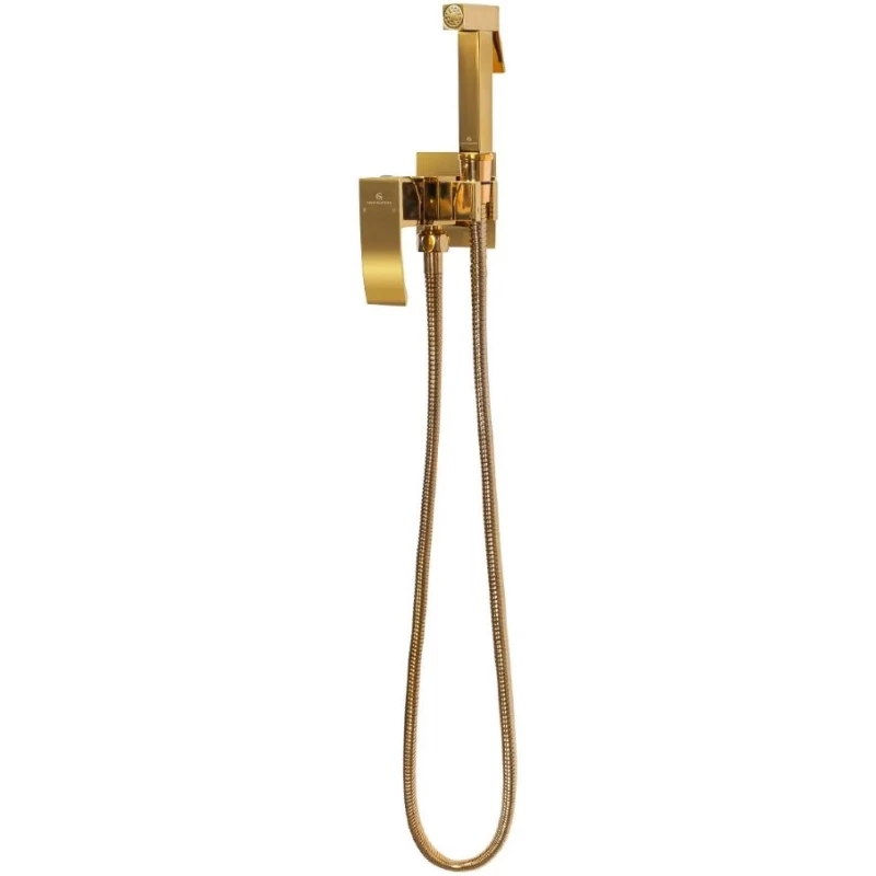 Гигиенический душ Grocenberg GB007GO со смесителем, золотой