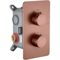 Термостат для ванны Boheme Cell 134-2-BRB встраиваемый, бронза матовая