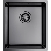 Кухонная мойка Omoikiri Tadzava 39-U/I-GM 4993079 39x44 см, вороненая сталь
