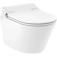 Электронный унитаз-биде подвесной Lavinia Boho Smart V-Clean 3359203R + 33290800 безободковый, с сиденьем микролифт, белый