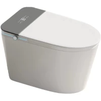 Электронный унитаз-биде напольный Ceruttispa Ester Smart CT10617 импульсный, безободковый, торнадо, с сиденьем микролифт, белый