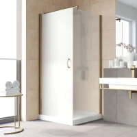 Душевой уголок Vegas Glass EP-Fis LUX 90*120 05 10 L 90x120 см L, профиль бронза, стекло сатин