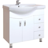 Тумба белый глянец 80,1 см Onika Эльбрус 108202