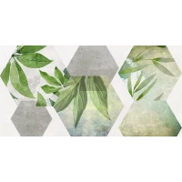 Плитка Laparet Focus зелёный ботаника 25х50 34090 