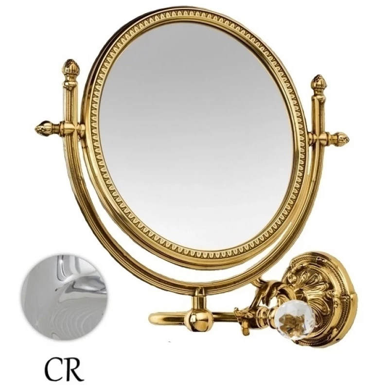 Косметическое зеркало хром Art&Max Barocco Crystal AM-2109-Cr-C