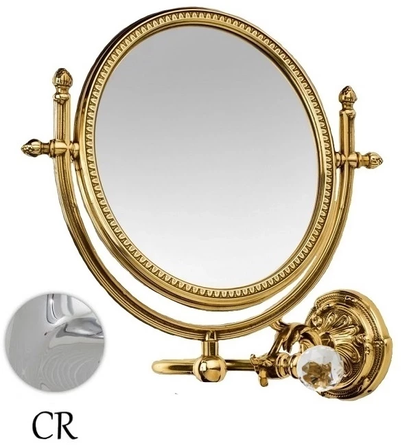 Косметическое зеркало хром Art&Max Barocco Crystal AM-2109-Cr-C косметическое зеркало x 5 decor walther round 0121900