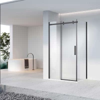 Душевой уголок Vincea Como-N VSR-4CN8013CLB 130x80 см, профиль черный матовый, стекло прозрачное