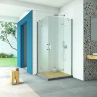 Душевой уголок Vegas Glass AFA Retta 100 08 02 100x100 см, профиль хром, стекло шиншилла