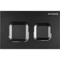Кнопка смыва Bettoserb Smart 40006471 для инсталляции, черный матовый