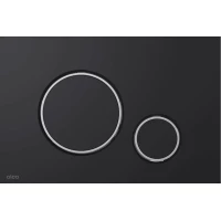 Кнопка смыва AlcaPlast M778 для инсталляции, черный матовый/хром/черный матовый