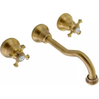 Смеситель для раковины Migliore Prestige 31621 встраиваемый, с донным клапаном, бронза