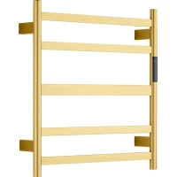 Полотенцесушитель электрический Raglo R350.01.03 550x500, МЭМ правый, золотой матовый