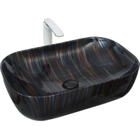 Раковина-чаша WeltWasser Elbach 2143P K501 10000004555 61x40 см, накладная, черный мрамор