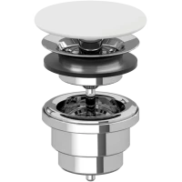 Выпуск для раковины Villeroy & Boch 680800RW универсальный, белый матовый