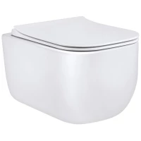 Унитаз подвесной Vincea Form VT1-35 безободковый, с сиденьем микролифт, белый