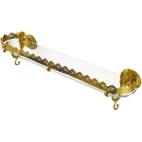 Полка стеклянная Migliore Versailles 32643 70 см, золотой