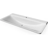 Раковина AQUAme Solo 08.100/W/RL 100x45,5 см, накладная, белый глянец