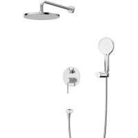 Душевой комплект Cezares Relax RELAX-DSET-01 220 мм, со смесителем, хром