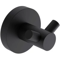 Крючок AQUAme Trento AQM7202MB двойной, для ванны, черный матовый