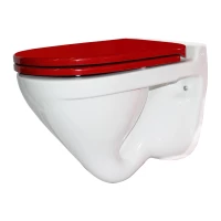Унитаз подвесной с сиденьем микролифт Sanita Luxe Attica WC.WH/Attica/DM/RED.G/S1