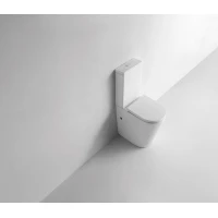 Унитаз-компакт CeramaLux NS-2178 безободковый, с сиденьем микролифт, белый