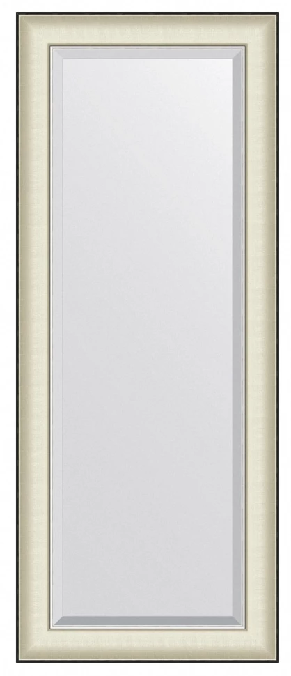 Зеркало 54x134 см белая кожа с хромом Evoform Exclusive BY 7454 зеркало 59x144 см белая кожа с хромом evoform exclusive by 7455