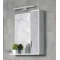 Зеркальный шкаф 75x70 см белый глянец/бетон Corozo Чикаго SD-00000303 - 1