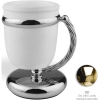 Стакан для зубных щеток Stil Haus Giunone G718(04) настольный, золотой