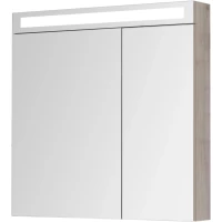 Зеркальный шкаф 80x80 см дуб кантри L Dreja Max 77.9010D