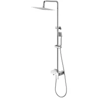 Душевая система SantiLine SL-9013 250 мм, со смесителем, хром