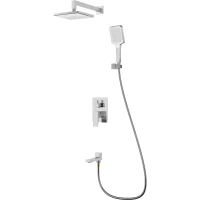 Душевой комплект Splenka S01.27 320x210 мм, со смесителем, хром