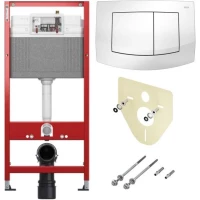 Инсталляция для унитазаTece TECEambia K440200 с кнопкой смыва, белый