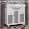 Комплект мебели белый матовый 87 см с художественным стеклом Opadiris Тибет - 3