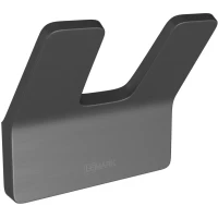 Крючок Lemark Smooth Line 9716006 двойной, для ванны, графит матовый