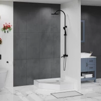 Душевой поддон BelBagno TRAY-BB-P-90-15-W 90x90 см, акриловый, пятиугольный, белый