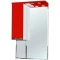 Зеркальный шкаф 55x100 см красный глянец/белый глянец L Bellezza Альфа 4618808002032 - 1