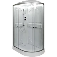 Душевая кабина 120x80x215 см Deto L602LLED прозрачное