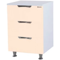 Комод бежевый глянец/белый глянец 60 см Bellezza Лагуна 4632109140071