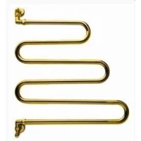 Полотенцесушитель водяной поворотный Margaroli Vento 405GO золото