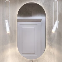 Зеркало Vigo Spin Comfort 137 50x100 см, с LED-подсветкой, сенсорным выключателем, антизапотеванием