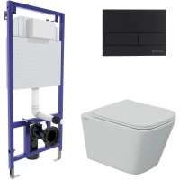 Комплект подвесной унитаз Berges Floe S + система инсталляции Berges Novum L5 043243