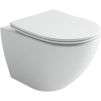 Унитаз подвесной Ceramica Nova Metropol CN4002T безободковый, торнадо, с сиденьем микролифт, белый