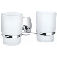Стакан для зубных щеток Wonzon & Woghand Porto WW-1801 двойной, настенный, хром