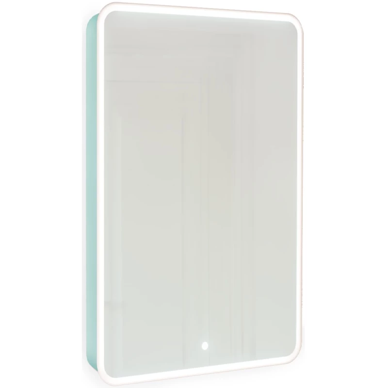 Зеркальный шкаф 45,5x85,5 см бирюзовый бриз R Jorno Pastel Pas.03.46/BL