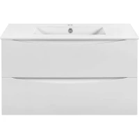 Тумба под раковину Vincea Mia Slim VMC-2MC900S1GW 90,1 см, подвесная, белый глянец